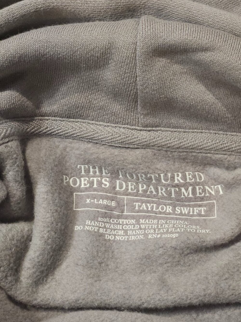 Taylor Swift Totured Poets Department Hoodie XL - Picture 5 of 5